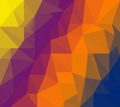 Low poly background full of colors Stock Illustration