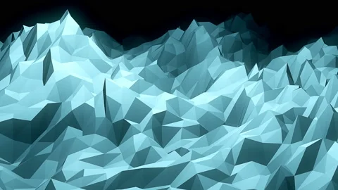 Low poly background with landscape silhouette and dynamic surface Stock Footage 155763686