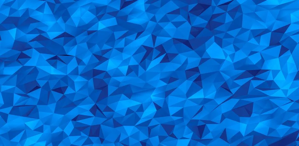 Low poly background Light Blue abstract triangulated background. Horizontal d Stock Illustration