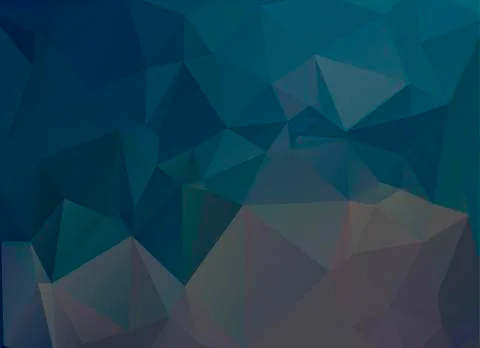 Low poly background mountains and sky イラスト素材