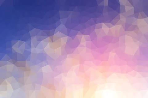 Low Poly Background of the Sky and Clouds Illustrazione stock