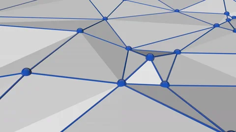 Low poly background with spheres and lines. Stock Footage 50919565