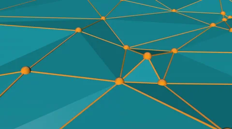 Low poly background with spheres and lines. Stock Footage 50919566