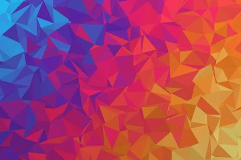 Low poly background texture rainbow 6000x4000 Stock Illustration