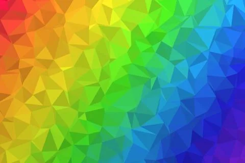 Low poly background texture rainbow 6000x4000 Stock Illustration