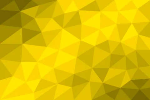 Low poly background yellow Stock Illustration