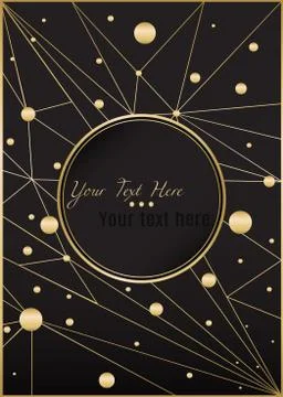 Low poly black dark-gray abstract background, polygonal shapes background tri Stock Illustration