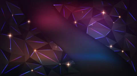 Low poly black dark-grey abstract background, Stock Illustration