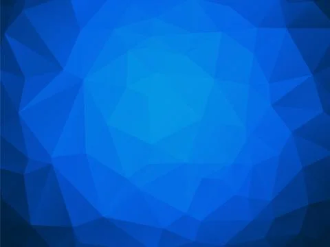 Low poly blue water texture background Stock Illustration