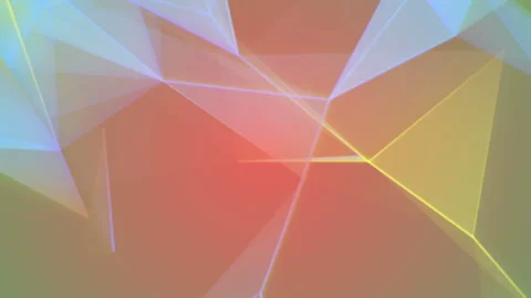 Low Poly Bright Colored Motion Futuristic Sci-Fi Polygonal Lines Stock Footage 99376072