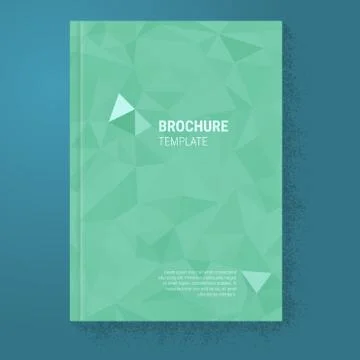 Low Poly Brochure / Report Template Stock Illustration