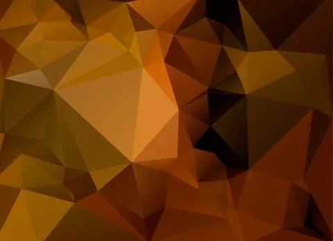 Low poly brown and orange background イラスト素材