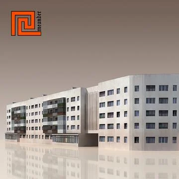 Low poly building 02 3D Model