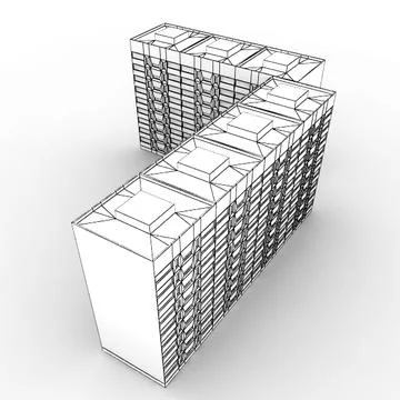 Low poly building 04 3D Model