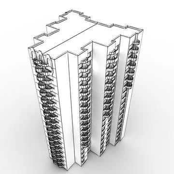 Low poly building 06 3D Model
