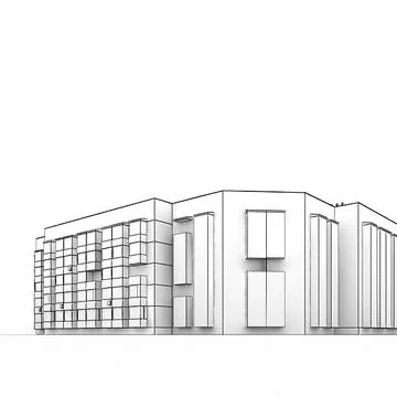 Low poly building 09 3D Model