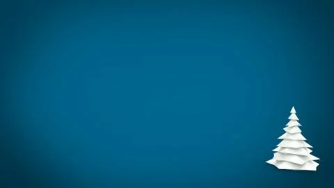 Low poly christmas tree 3d render illustration 스톡 일러스트