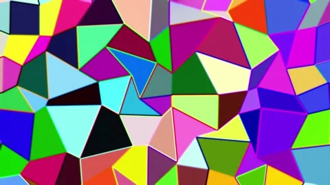 Low poly in colorful trapezium shape color transition background Stock Footage 204038598