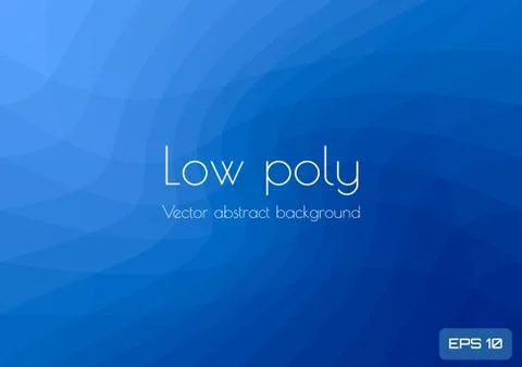 Low poly dark blue abstract background. Geometric triangulation. Textured Stock Illustration