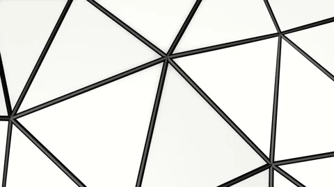 Low poly deformable plane. Abstract animated background. 3d rendering Stock Footage 96717080