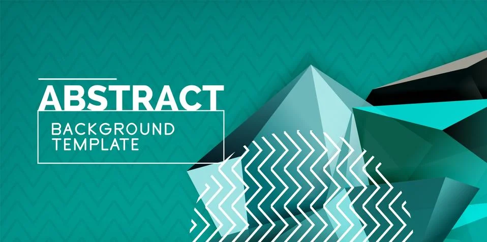 Low poly design 3d triangular shape background, mosaic abstract design template Stock Illustration