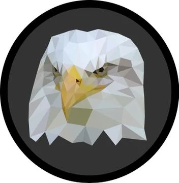 Low-Poly Eagle Stock Illustration