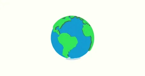 Low poly earth 360 video Stock Footage 293001001