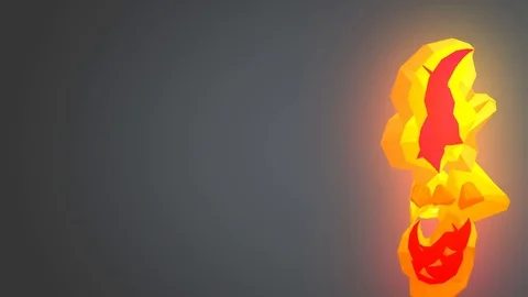 Low poly fire background 스톡 동영상 81559243