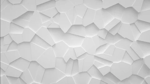 Low poly fractured surface motion. Moving polygonal broken pieces of structure. Video stock 125887062