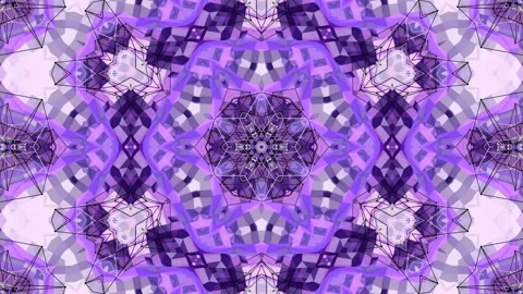 Low poly geometric abstract background as a moving stained glass or kaleidoscope Stock Footage 86492902