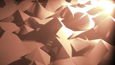 Low poly geometric abstract background in embossed triangular and polygon sty Stockillustratie
