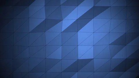Low Poly Geometric Background in Blue 4k Looping Video stock 73163455