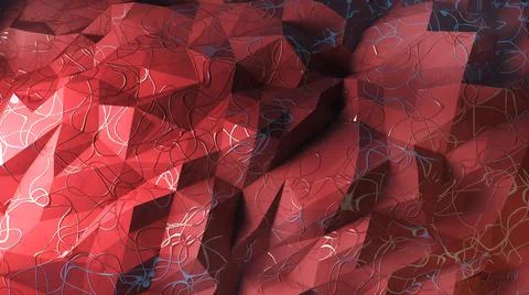 Low poly geometric background Stock Illustration