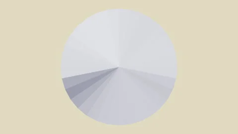 Low poly geometric figure animation. Vivid view from above. Stock Footage 134675217