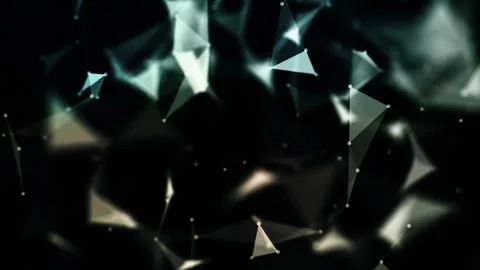Low poly geometric plexus background Video stock 265598805