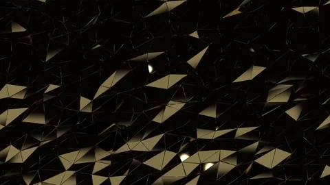 Low Poly Gold Stock Footage 72831618