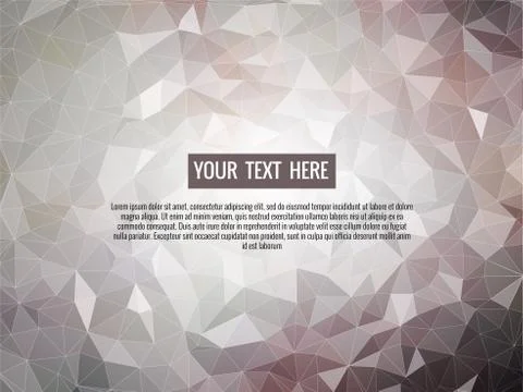 Low poly gray background abstract for graphic design Stock Illustration