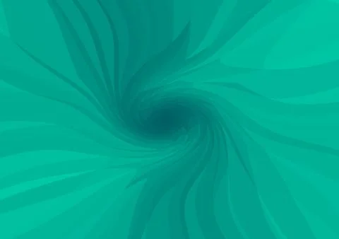 Low poly green abstract background in form of a spiral twisted grass. Geometric Stock Illustration