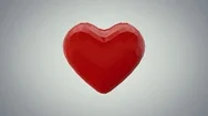 Low Poly Heart Shape, 3D Animation 4K Stock Footage