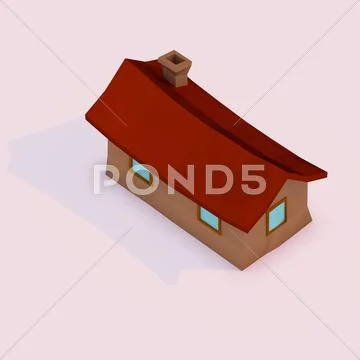 Low-Poly House: Royalty Free Illustration #48871990 | Pond5