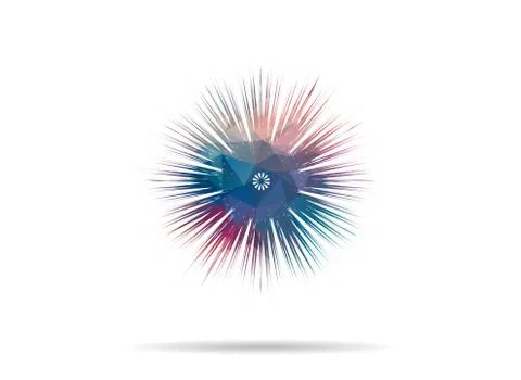 Low poly imperfect circle icon イラスト素材