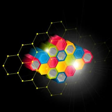 Low poly infographic template Stock Illustration