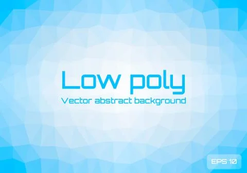 Low poly light blue abstract background. Geometric triangulation consisting of Stock Illustration