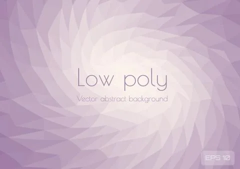 Low poly light lilac abstract background. Geometric triangulation consisting of Stock Illustration