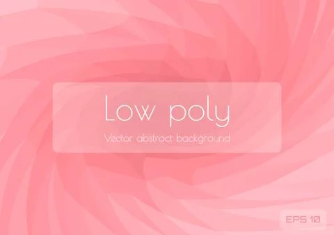 Low poly light pink abstract background. Geometric triangulation consisting of Stock Illustration