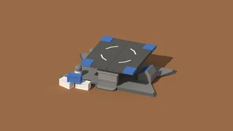 Low Poly Loading Pad 3D Model