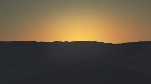 A low poly loop-able sea wave at dawn. Stock Footage 49995339