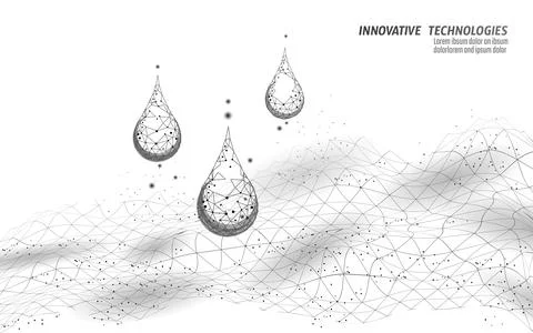 Low poly model waterproof fabric technology. White wire mesh futuristic digital Illustrazione stock