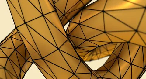 Low poly mountains landscape Stock Illustration