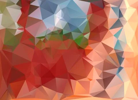 Low poly multicolored background Stock Illustration